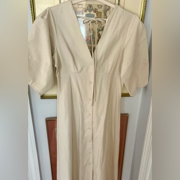 NWT Commense Linen Button Down Dress - Picture 8 of 8